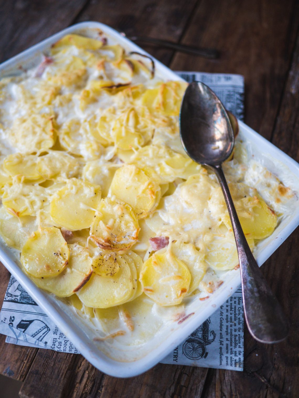 Gratin Pommes De Terre Lardons Au Four Recette Facile