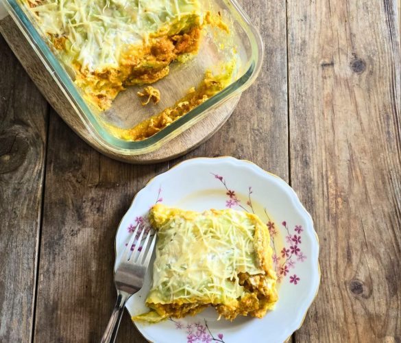 Gratin ravioles de Roman et courge butternut